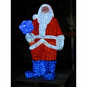 Дед Мороз 3D  с синим фонарем IMD-FACH-03