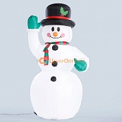 Фигура надувная «Снеговик приветствует», 180 см