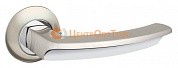 Ручка раздельная Fuaro (Фуаро) ALFA AR SN/CP-3 матовый никель/хром, квадрат 8x140 мм, стяжки M4(10*50*50)