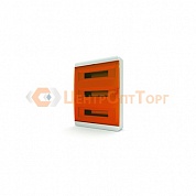 Щит навесной TEKFOR 54 модуля IP41, прозрачная оранжевая дверца