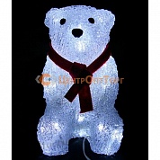 Фигура  "медвежонок" 60 LED 3D 35см с адаптером и сетевым шнуром D6008