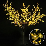 Световое дерево «Сакура», диаметр 1.5 м, высота 1.9 м, 864 лепестка, желтое