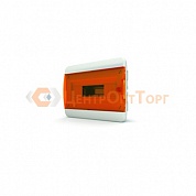 Щит встраиваемый TEKFOR 12 модулей IP41, прозрачная оранжевая дверца