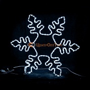 Световая фигура «Снежинка LED», 75*75 см, белая