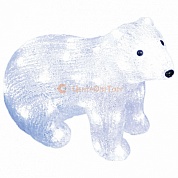 Зверь световой Белый медведь (25 см) ULD 11037