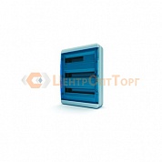 Щит навесной TEKFOR 54 модуля IP65, прозрачная синяя дверца