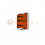 Щит навесной TEKFOR 54 модуля IP65, прозрачная оранжевая дверца