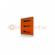 Щит встраиваемый TEKFOR 54 модуля IP41, прозрачная оранжевая дверца