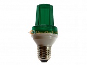 Строб лампа cup E27  24V IP44  4вт зелёный