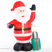 Фигура надувная «Дед Мороз с подарком приветствует», 120 см