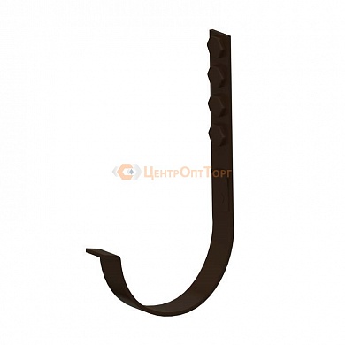 Крюк для желоба длинный Престиж RR32 тёмно-коричневый D125/280
