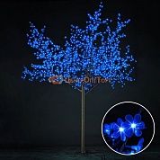 Световое дерево «Сакура», диаметр 2.0 м, высота 2.5 м, /1728 лепестков, синее
