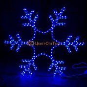 Световая фигура «Снежинка LED», 76*76 см, синяя