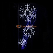 Светодиодная консоль «Три снежинки», 200*85 см