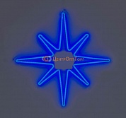 Новогодний каркасный 2D мотив «Полярная звезда» SN-FX-M-Звезда-220V-В синий 0,75х0,75м