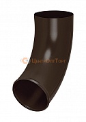 Отвод трубы Аквасистем Pural matt RR 32 (Темно-коричневый) 100/150
