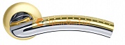 Ручка раздельная Armadillo (Армадилло) Libra LD26-1SG/CP-1 матовое золото/хром