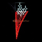 Светодиодная консоль «Звездный мотив», 200* 65 см, красный