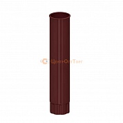 Водосток Металл Профиль.Труба водосточная Престиж 8017 коричневый шоколад D100/ 1 метр
