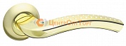 Ручка раздельная Fuaro (Фуаро) LOUNGE AR SG/GP-4 матовое золото/золото, квадрат 8x130 мм
