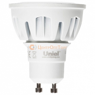 Лампа светодиодная GU10 175-265В 6Вт 4500K LED-JCDR-6W/NW/GU10/FR/38D ALM01WH