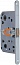 LH 19-50 Armadillo (Армадилло) CP SKIN Защелка межкомнатная с планкой (хром)