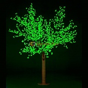 Дерево «Сакура» 1,5м светодиодов/цветков 450 шт PHYCL-1,5 зелёный