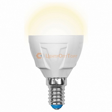 Лампа светодиодная E14 265В 7Вт 3000K LED-G45-7W/WW/E14/FR PLP01WH
