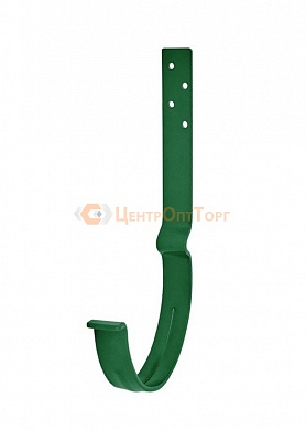 Крюк крепления желоба длинный Аквасистем RAL 6005 (Зеленый) 90/125