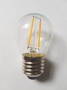 Светодиодная Ретро-лампа для "Белт-лайт" филаментная шар FLB-LED-45-WW