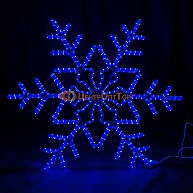Световая фигура «Большая Снежинка LED» 95*95 см, синяя