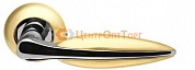 Ручка раздельная Armadillo (Армадилло) Lacerta LD58-1SG/CP-1 матовое золото/хром