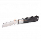 НМ-10:  Нож монтерский большой складной с прямым лезвием и зоной для зачистки кабеля