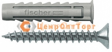 Fischer SX-S Распорный дюбель с кромкой и шурупом 70022