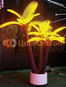 LED Пальма кокосовая тройная желтая COL-3 желтая