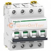 Автоматический выключатель 1A D 4 полюса Schneider Electric, серия iC60H