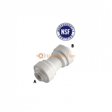 Фиттинг прямой 1/4"-1/4" (трубка-трубка)