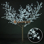 Световое дерево «Сакура», диаметр 1.5 м, высота 1.9 м, 864 лепестка, белое