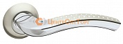 Ручка раздельная Fuaro (Фуаро) LOUNGE AR SN/CP-3 матовый никель/хром, квадрат 8x130 мм