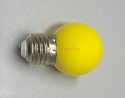 D1027 Лампа для Белт-лайт Е27 d45мм  3W 6LED статика жёлтый