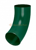 Отвод трубы Аквасистем RAL 6005 (Зеленый) 90/125