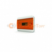 Щит навесной TEKFOR 12 модулей IP41, прозрачная оранжевая дверца