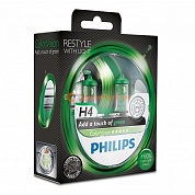 PHILIPS COLOR VISION GREEN (H4, 12342CVPGS2)