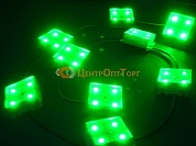 Светодиодная матрица LED 12V (10 модулей по 4 светодиода) зелёный