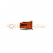 Щит навесной TEKFOR 18 модулей IP65, прозрачная оранжевая дверца
