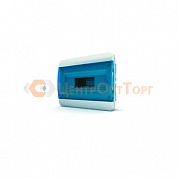 Щит встраиваемый TEKFOR 12 модулей IP41, прозрачная синяя дверца