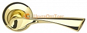 Ручка раздельная Armadillo (Армадилло) Corona LD23-1GP/SG-5 золото/матовое золото TECH (кв. 8х140)