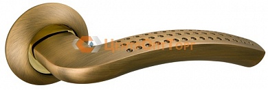 Ручка раздельная Fuaro (Фуаро) LOUNGE AR AB/GP-7 бронза/золото, квадрат 8x130 мм